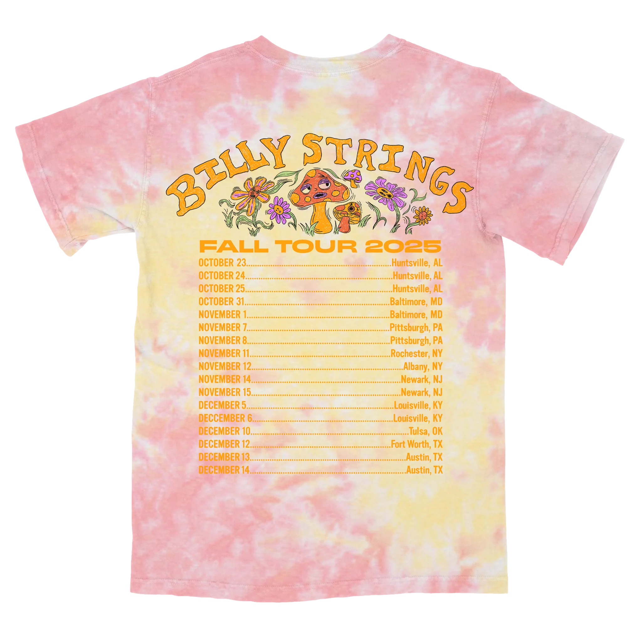 Mushroom Tie Dye Tee with Dates (Hailey Miller Beiden) - Image 2
