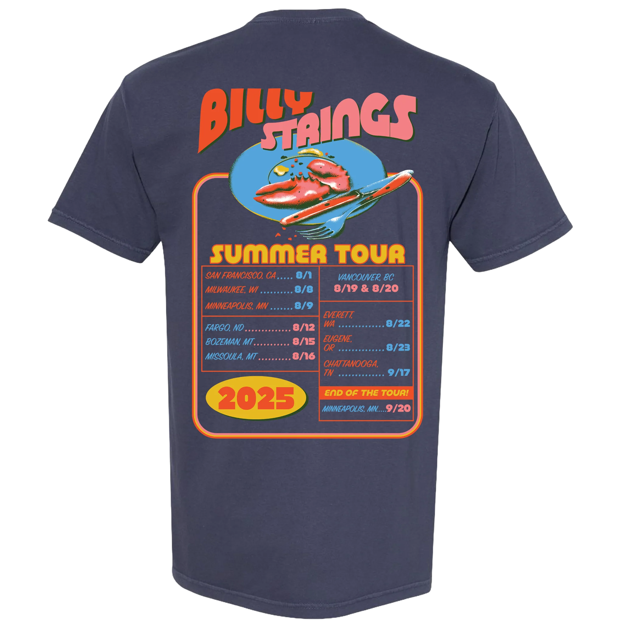 Lobster Tee with Dates (Dannnprints) - Image 2