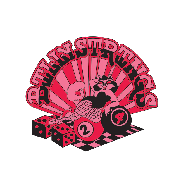 Pin: Glitter Pink Billiards Cat (Billie Buck)