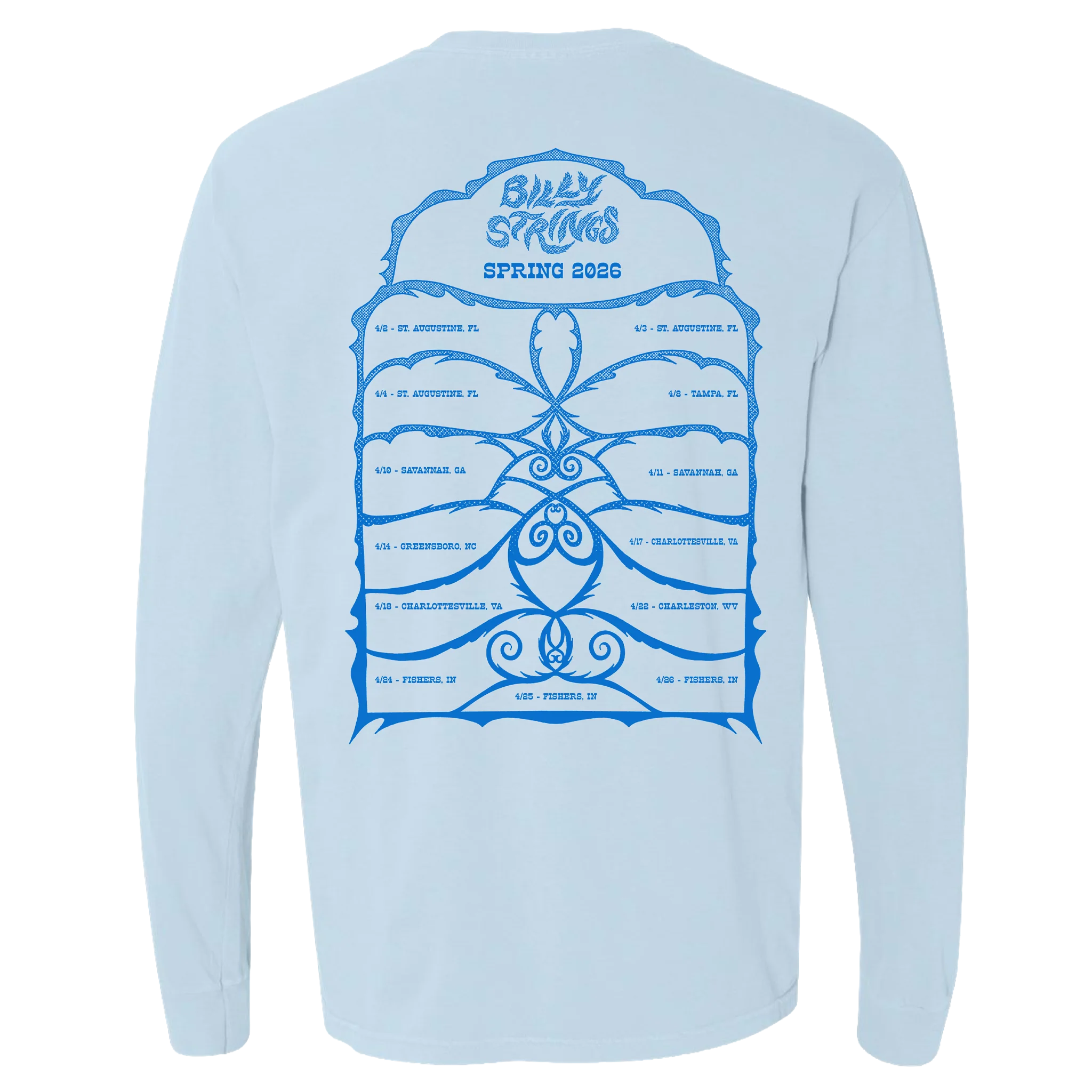 Troubadour Long Sleeve Tee with Dates (Anna Degnbol) - Image 2